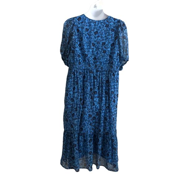 Old Navy Women's Maxi Dress Size XXL Floral Boho Smocked Waist Peasant Cottage - Picture 2 of 11